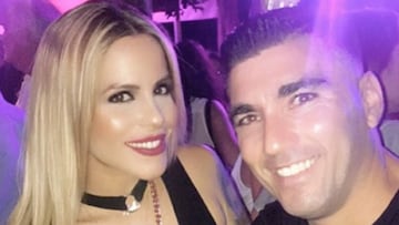 José Antonio Reyes con su mujer, Noelia López