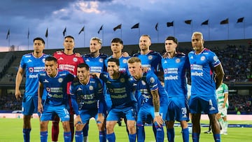 Cruz Azul team group during the 5th round match between Cruz Azul and Santos as part of the Liga BBVA MX, Torneo Apertura 2025 at Olimpico Universitario Stadium, on August 16, 2025 in Mexico City, Mexico.