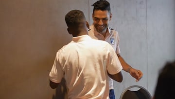Falcao llega a la concentración de Millonarios en Buenos Aires