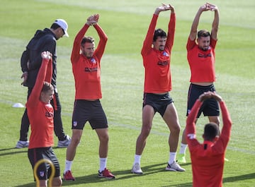 El conjunto dirigido por Diego Pablo Simeone se ha entrenado esta mañana en Majadahonda con la mente puesta en el partido del Miércoles frente a la Juventus de Turín. 