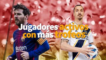 Zlatan y Messi entre los jugadores activos con más títulos