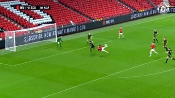 La perla que el United birló al Atleti hizo esto y puso Old Trafford a sus pies