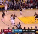 El triple imposible de Curry que sentenció la primera batalla ante James Harden