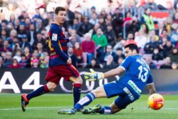 Momento del gol de Messi tras la asistencia de Arda Turán para hacer el 1-0.