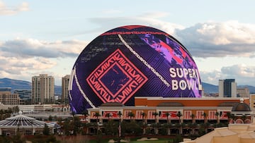 The Las Vegas Sphere has been an entertaining aspect of the Super Bowl, displaying different visuals to get us all hyped for the big game on Sunday.