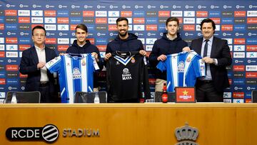 Mao Ye, Denis Suárez, Fernando Pacheco, José Gragera y Domingo Catoira.