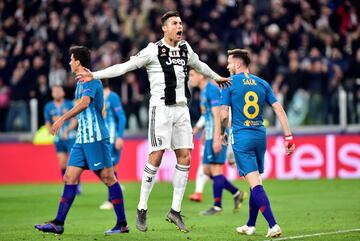 1-0. Cristiano Ronaldo celebró el primer gol.