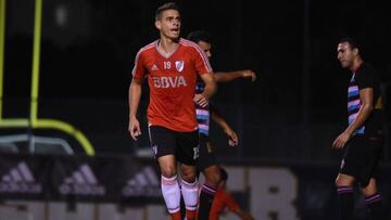 Triplete de Borré en amistoso de River Plate en Miami