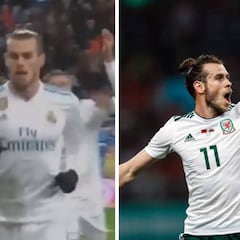 Drama con el Madrid, fiestón con Gales: Bale celebrando los goles...