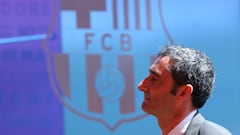 Ernesto Valverde presented as new Barcelona coach
