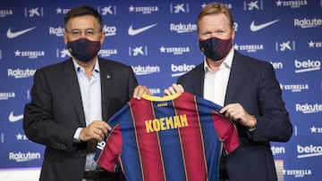 19/08/20 FC BARCELONA PRESENTACION RONALD KOEMAN NUEVO ENTRENADOR
  PRESIDENTE JOSEP MARIA BARTOMEU