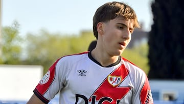 Sergio Castellón, 'Caste', jugador de la cantera del Rayo Vallecano que está cerca de firmar el Real Madrid.
