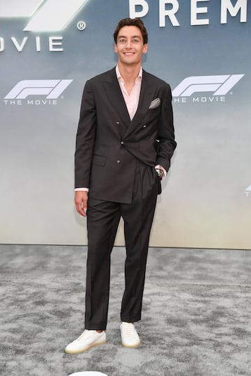 George Russell posa en la alfombra roja del preestreno de 'F1: La pel¨ªcula' celebrado en la ciudad de Nueva York.