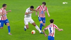 La polémica que tiene al Atleti ardiendo: así fue la falta del 0-1 en el primer minuto
