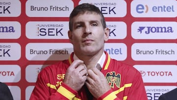 Martin Palermo es presentado en Uni&oacute;n Espa&ntilde;ola