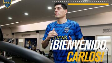 Primera práctica de Carlos Lampe en Boca