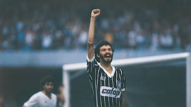 Sócrates, con el Corinthians.