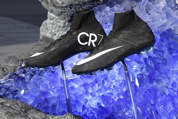 Las botas de Cristiano Ronaldo durante su carrera