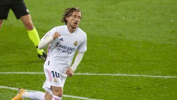 20/12/20 PARTIDO PRIMERA DIVISION EIBAR - REAL MADRID Gol 0-2 MODRIC ALEGRIA