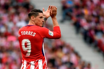 Fernando Torres agradece el apoyo a la afición del Atlético.
