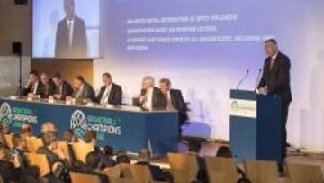 Un momento de la presentación de la Champions de la FIBA.