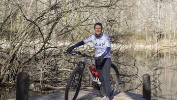 Silvia González, en el Bosque Finlandés de Rascafría.