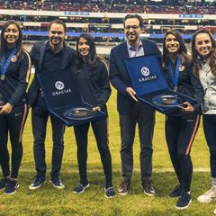 América homenajea a sus subcampeonas mundiales Sub-17