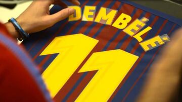 Camiseta de Dembélé.