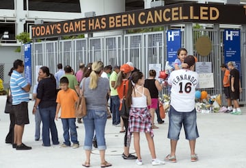 Las imágenes del dolor y llanto por la muerte de José Fernández