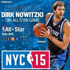 All Star: Nowitzki por Davis; Harden y Thompson, titulares