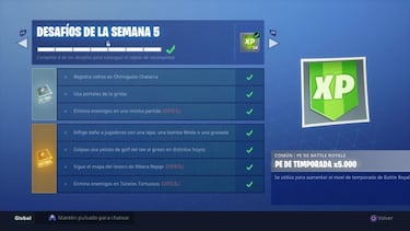 Fortnite Battle Royale: Todos los desafíos de la Temporada 5