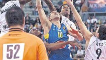 <b>HAMILTON, INTRATABLE. </b>El estadounidense jugó uno de sus mejores partidos en el Real Madrid.