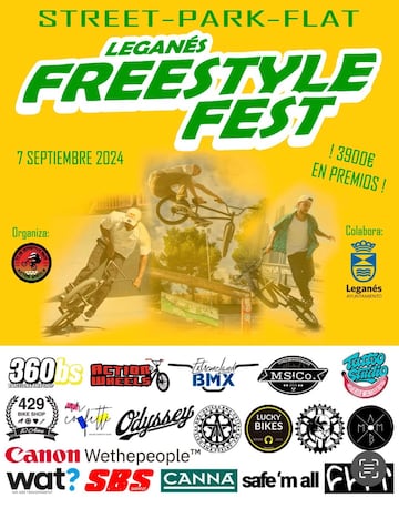 Cartel del Leganés Freestyle Fest.