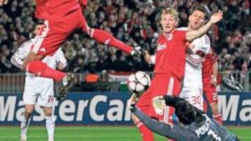 <b>GOL ESTÉRIL. </b>Ngog dio al Liverpool una victoria amarga.