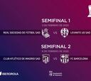 Atlético-Barcelona y Levante-Real, duelos de la Supercopa