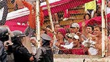 <b>MÁS VIOLENCIA</B>. La barra brava del Huracán, bajo sospecha.