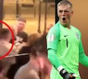 Las imágenes de la pelea a puñetazos de Pickford, portero titular de Inglaterra