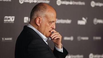 Tebas abre otro frente y ataca al proyecto del Mundial cada dos años: "Nos sobran iluminados"