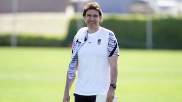 Karanka en un entrenamiento.