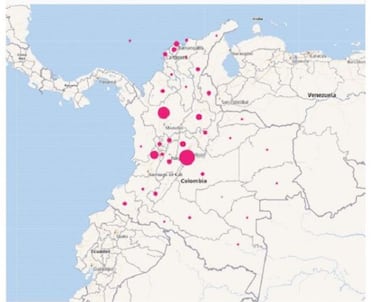 Mapa de casos y muertes por coronavirus por departamentos en Colombia: hoy, 13 de mayo