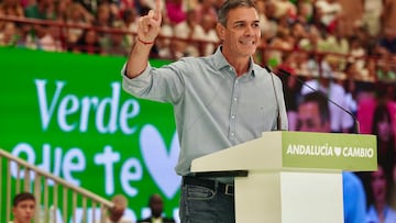 El secretario general del PSOE y presidente del Gobierno, Pedro Sánchez, participa en un acto público del PSOE en Málaga, a 14 de septiembre de 2025.
El secretario general del PSOE y presidente del Gobierno, Pedro Sánchez, ha participado este domingo en un acto público del PSOE en Málaga. En él, ha ensalzado al figura de la ministra de Hacienda y candidata a la Junta por el PSOE-A, María Jesús Montero. Además, ha informado sobre las futuras acciones del Gobierno en materia de vivienda y valorado los incidentes de la Vuelta Ciclista a España.
14 SEPTIEMBRE 2025
Álex Zea / Europa Press
14/09/2025
