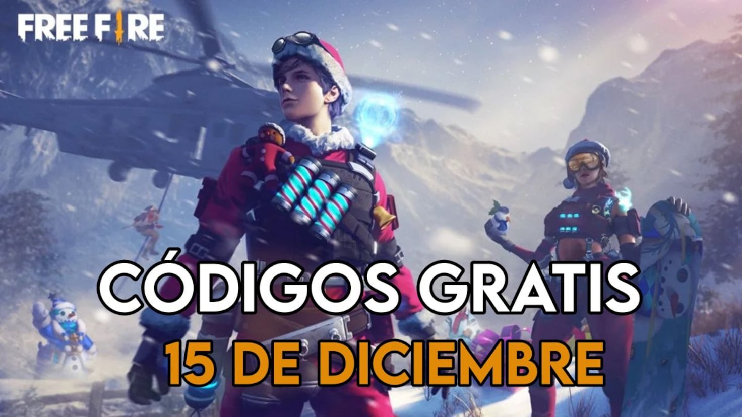 Nuevos códigos gratis de Free Fire para el 15 de diciembre de 2025