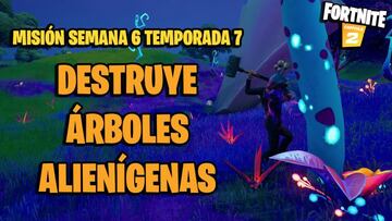 ¿Dónde hay árboles alienígenas en Fortnite Temporada 7?