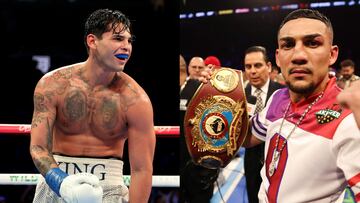 Los boxeadores Ryan García y Teofimo López.
