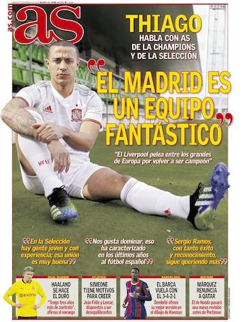 "El Madrid es un equipo fantástico"... las portadas deportivas de hoy