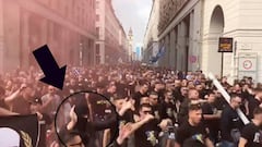 Las espeluznantes imágenes de ultras bosnios que asustaron a Italia