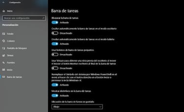 Cómo ocultar la barra de tareas de Windows 10