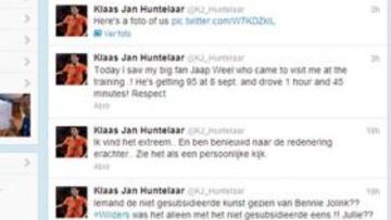 El Twitter oficial de Ibrahim Afellay.