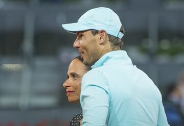 Rafa Nadal, con Claudia.