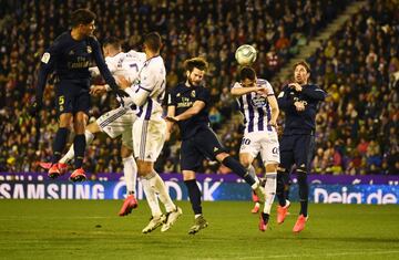 Nacho dio la victoria al Real Madrid en Valladolid el 26 de enero de 2020.